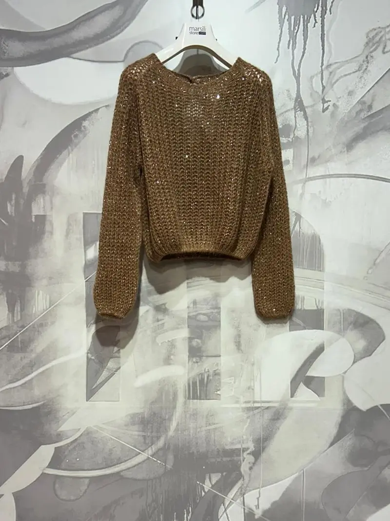 maglia con paillettes