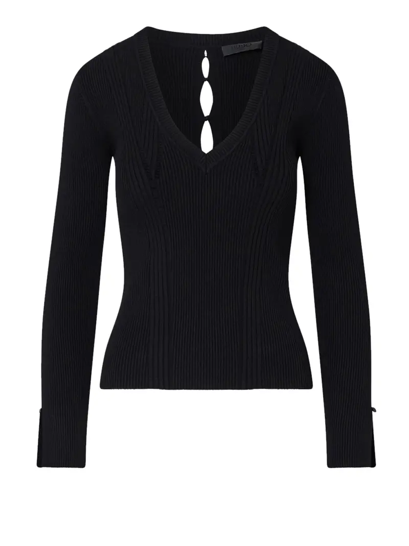 Maglia Con Scollo a V Liu Jo - Nero