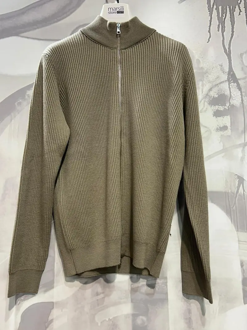 maglia full zip bomber