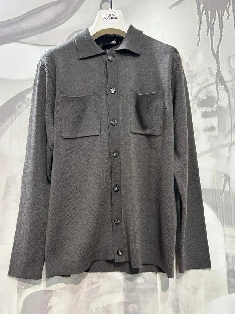 maglia giacca collo polo