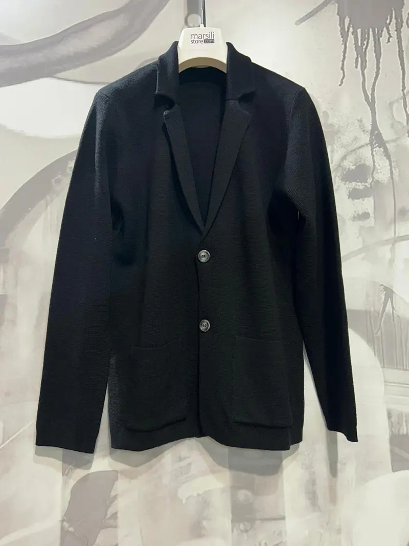 maglia giacca con reveres