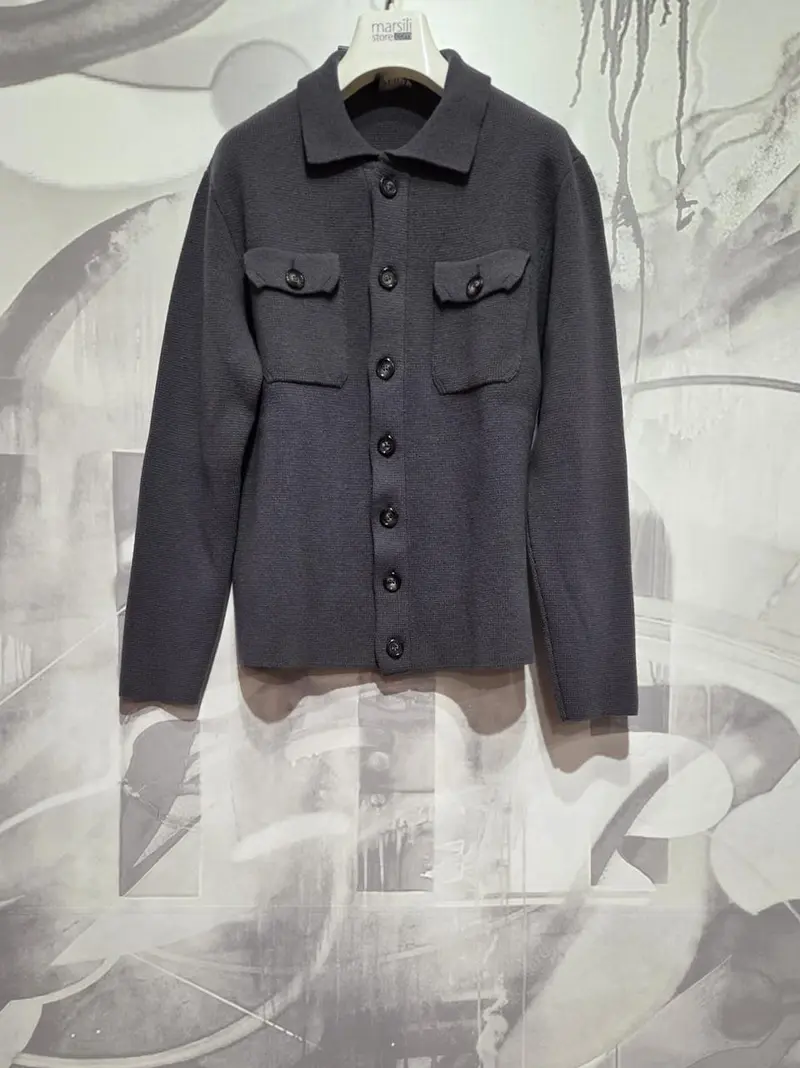maglia giacca doppia tasca