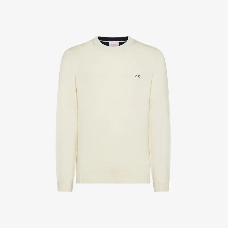 Maglia girocollo in lana e cashmere