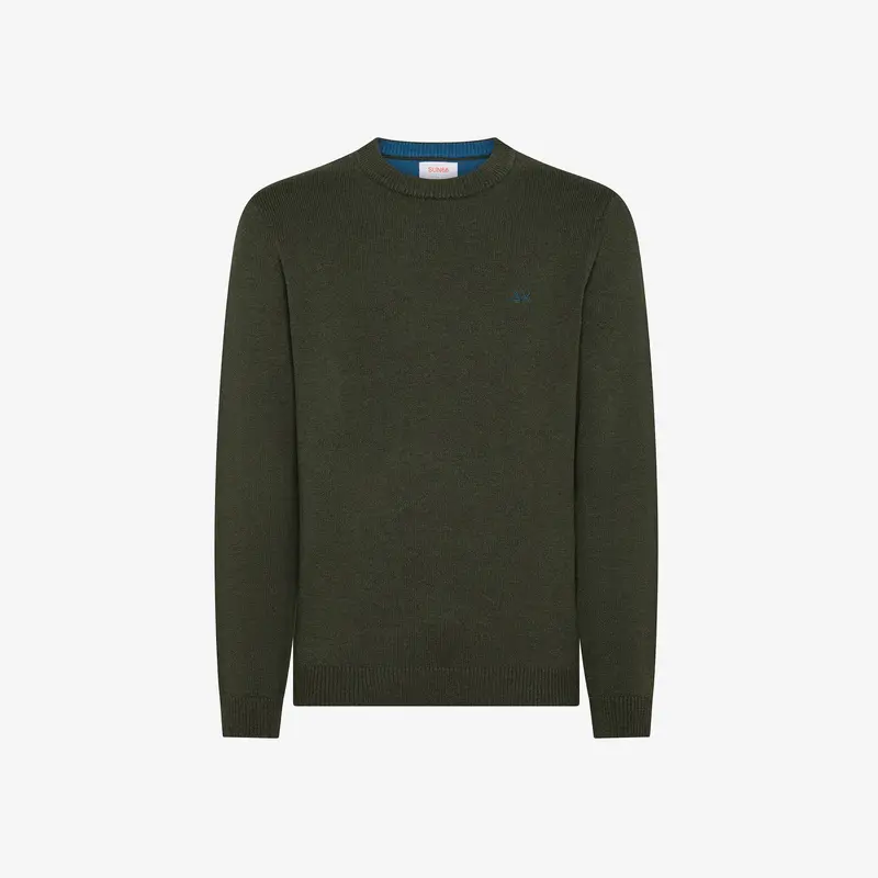 Maglia girocollo in lana e cashmere
