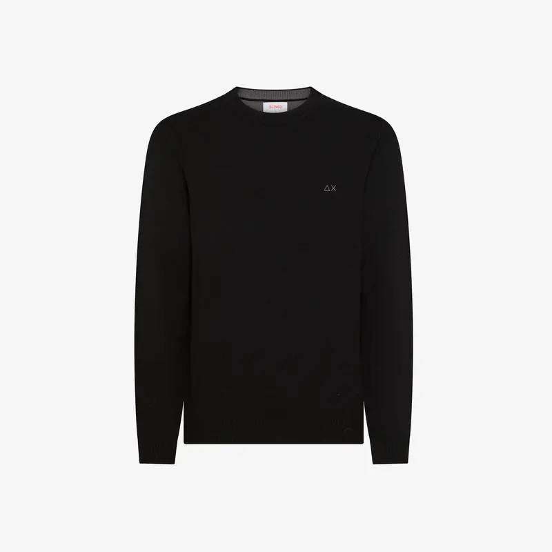 Maglia girocollo in lana e cashmere