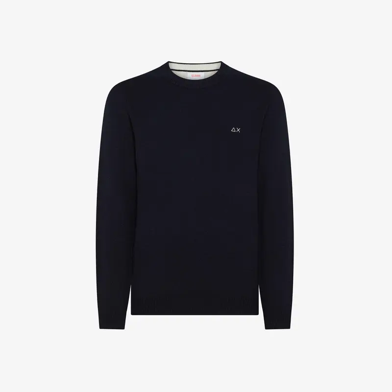 Maglia girocollo in lana e cashmere