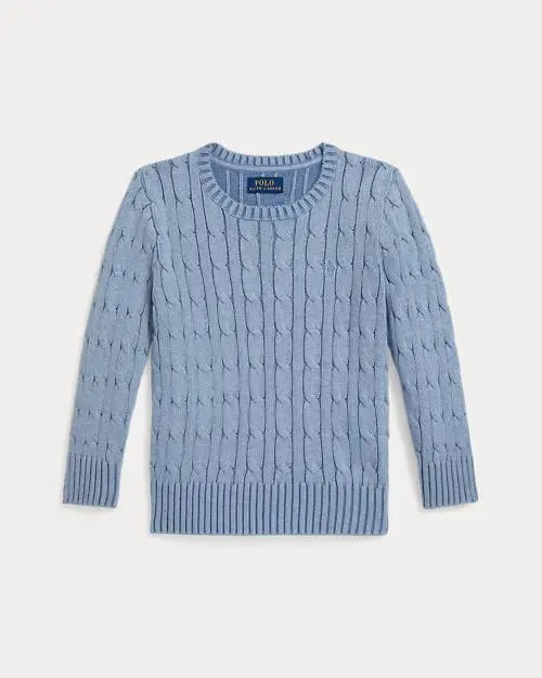 Maglia in cotone a trecce