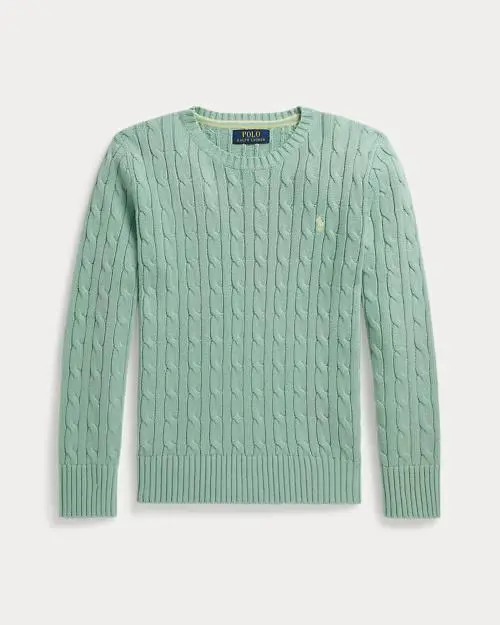 Maglia in cotone a trecce