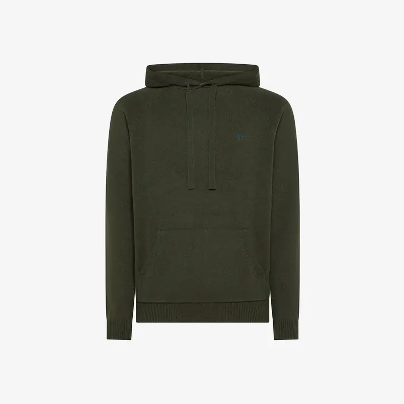 Maglia in misto cashmere con cappuccio