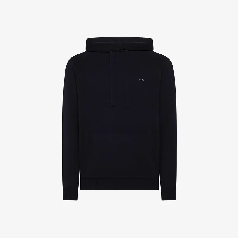 Maglia in misto cashmere con cappuccio