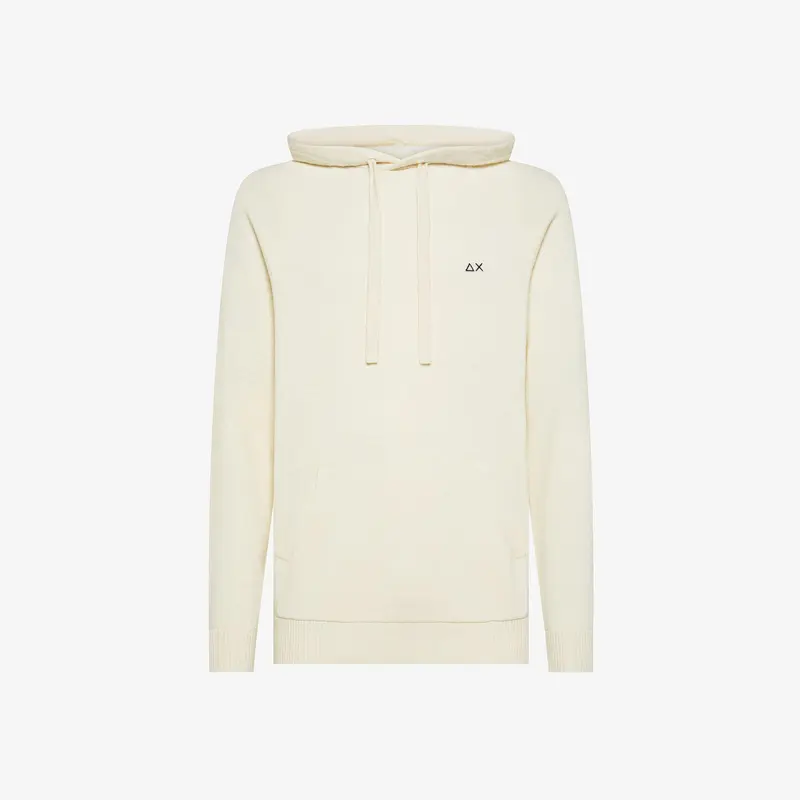 Maglia in misto cashmere con cappuccio
