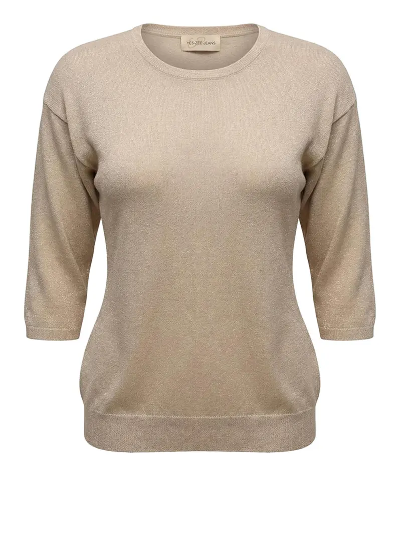 Maglia Manica Ampia Yes Zee - Beige