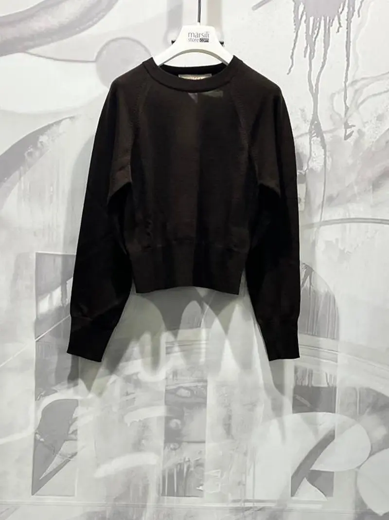 maglia merinos cropped