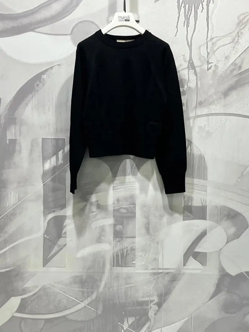 maglia merinos cropped