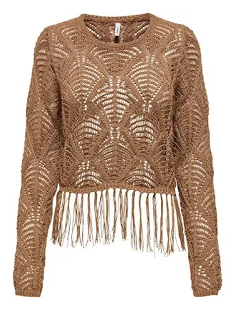Maglia Onlleonie Only - Cammello