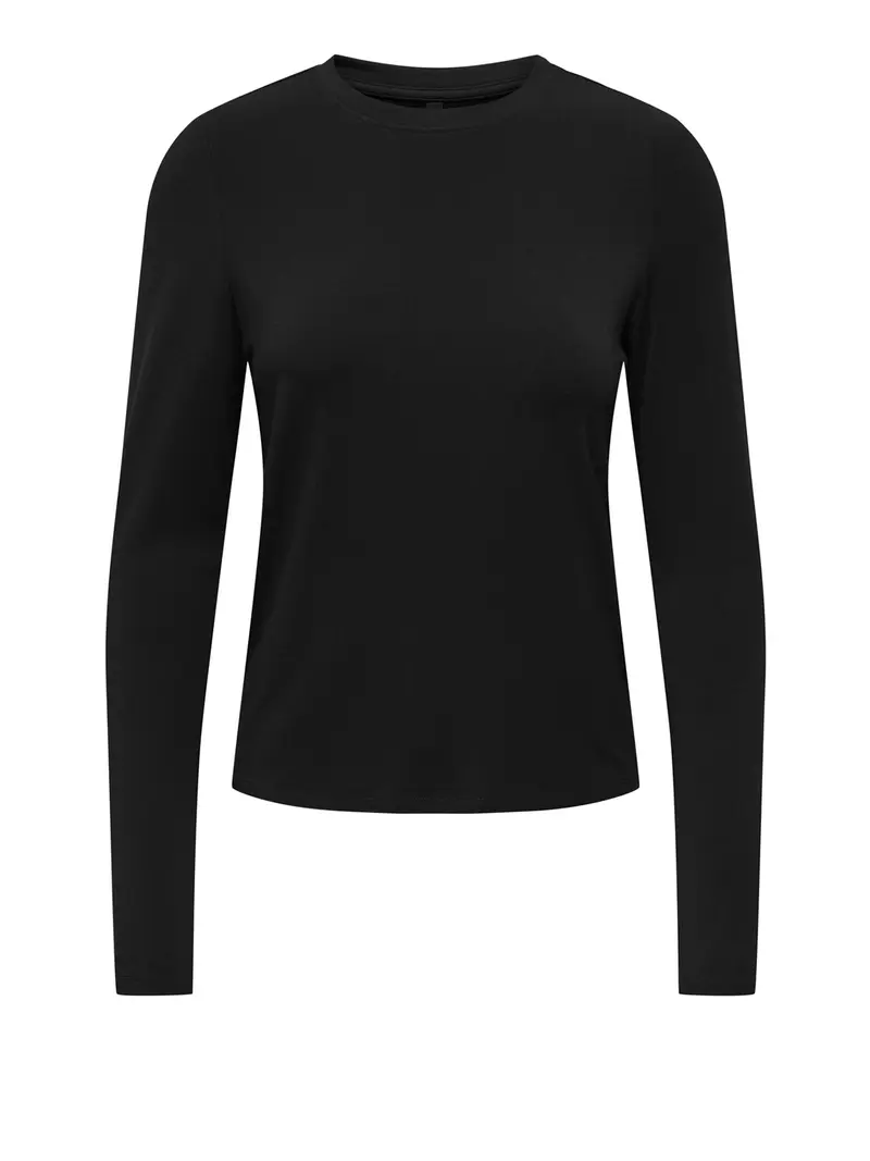 Maglia Only Onlbamboo L/S O-Neck - Nero