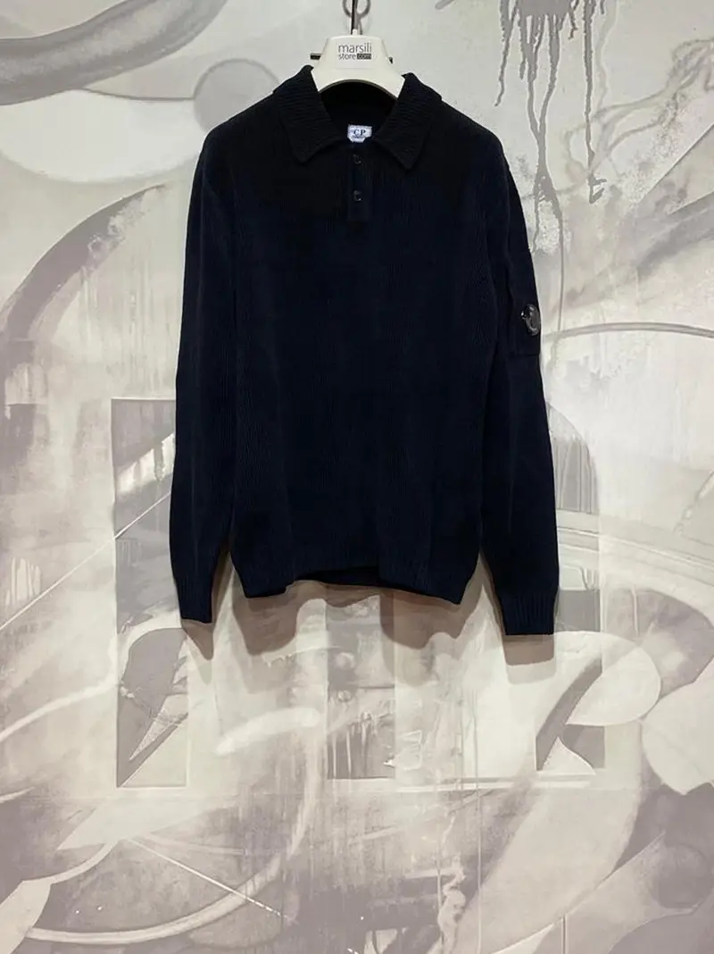 maglia polo in ciniglia