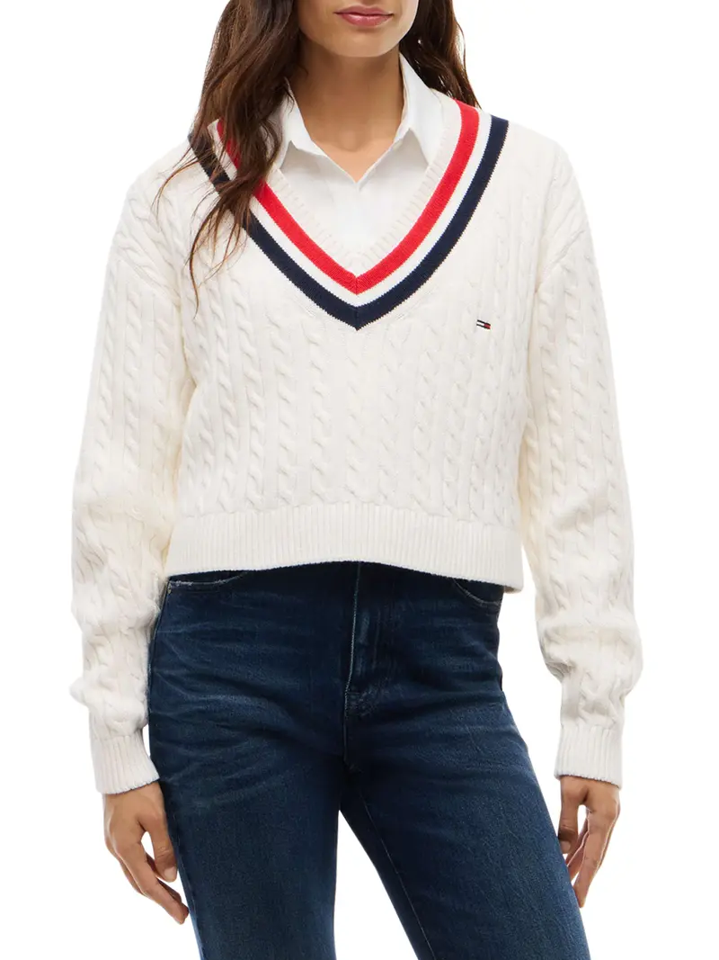 Maglia Tommy Jeans DW0DW23550 - Bianco