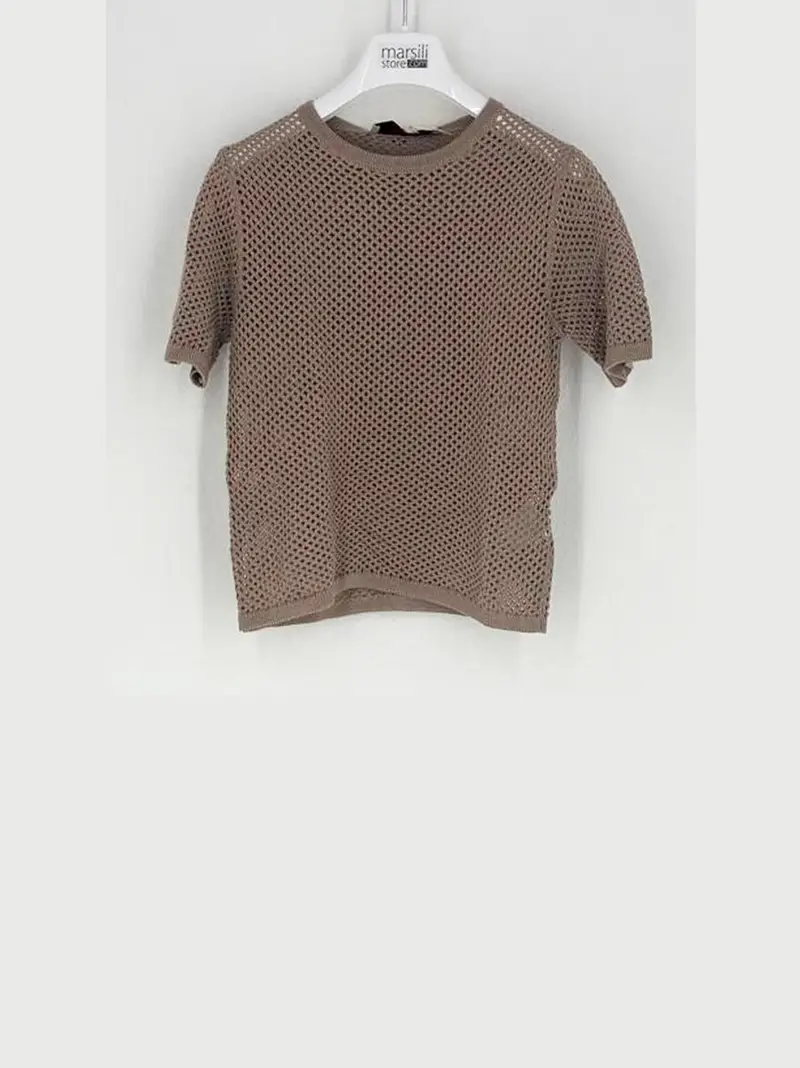 maglia traforata mezza manica
