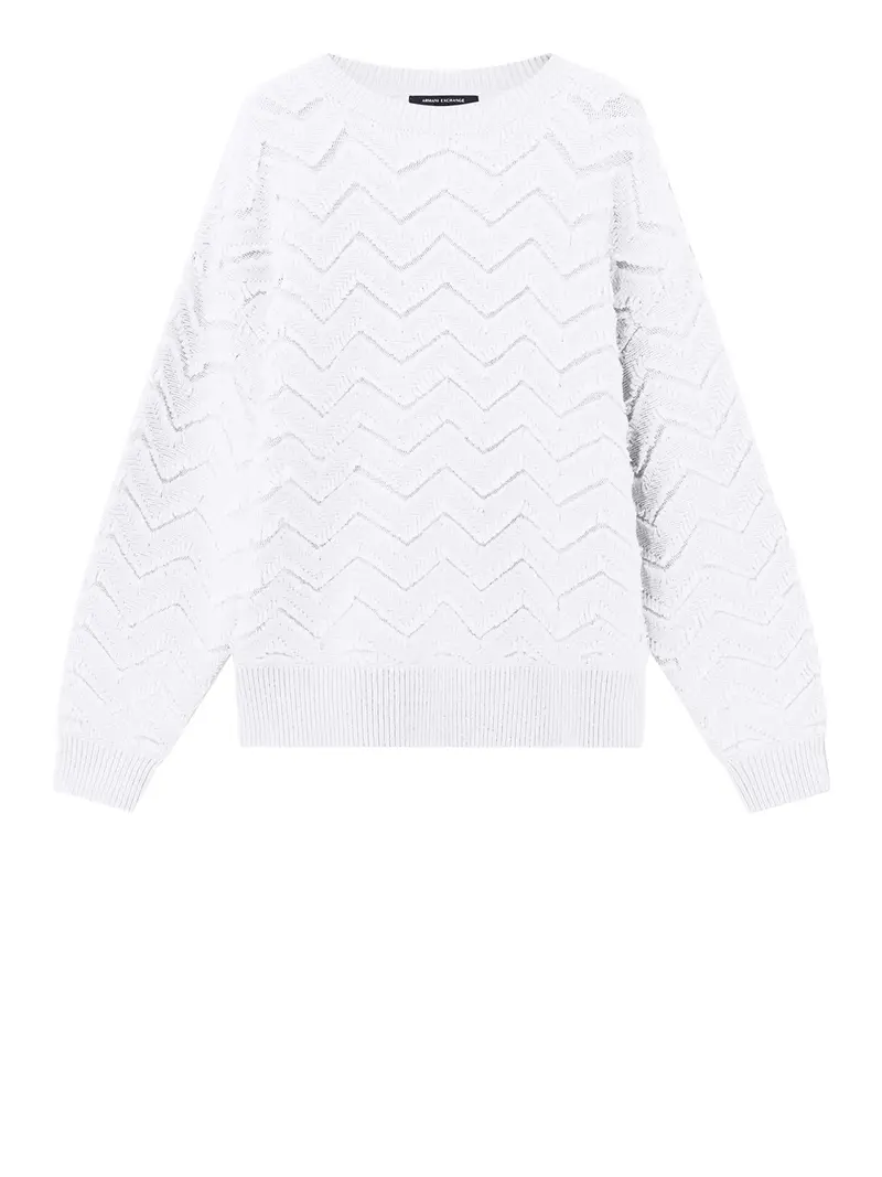 Maglione Armani Exchange In Tinta Unita - Beige