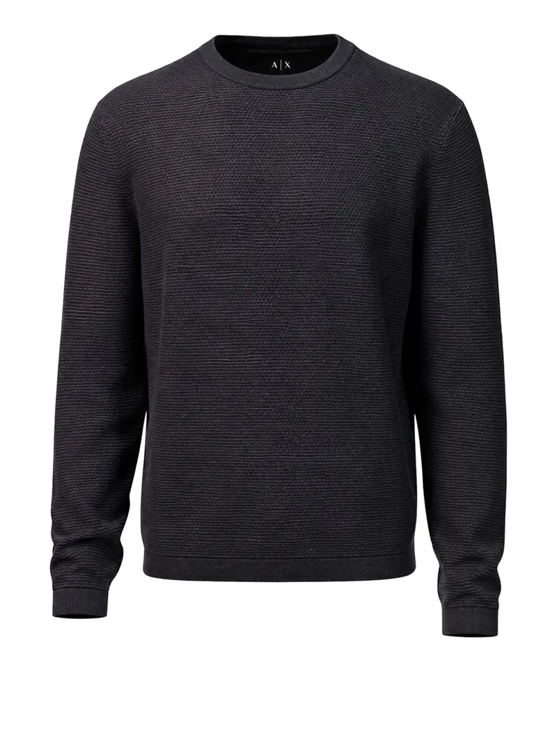 Maglione Armani Exchange Tinta Unita - Blu