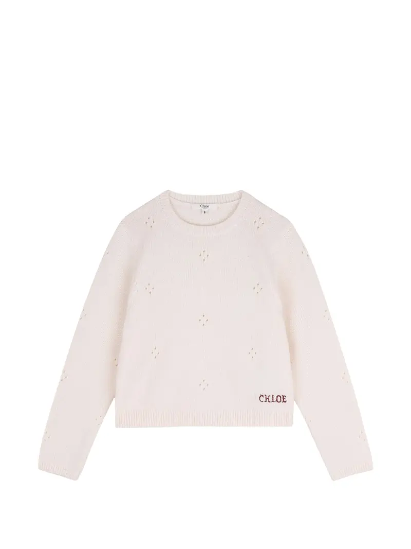 Maglione avorio per bambina