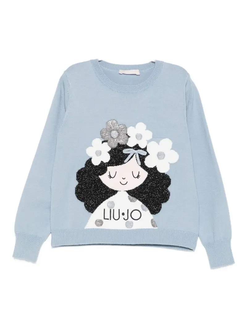 Maglione azzurro per bambina