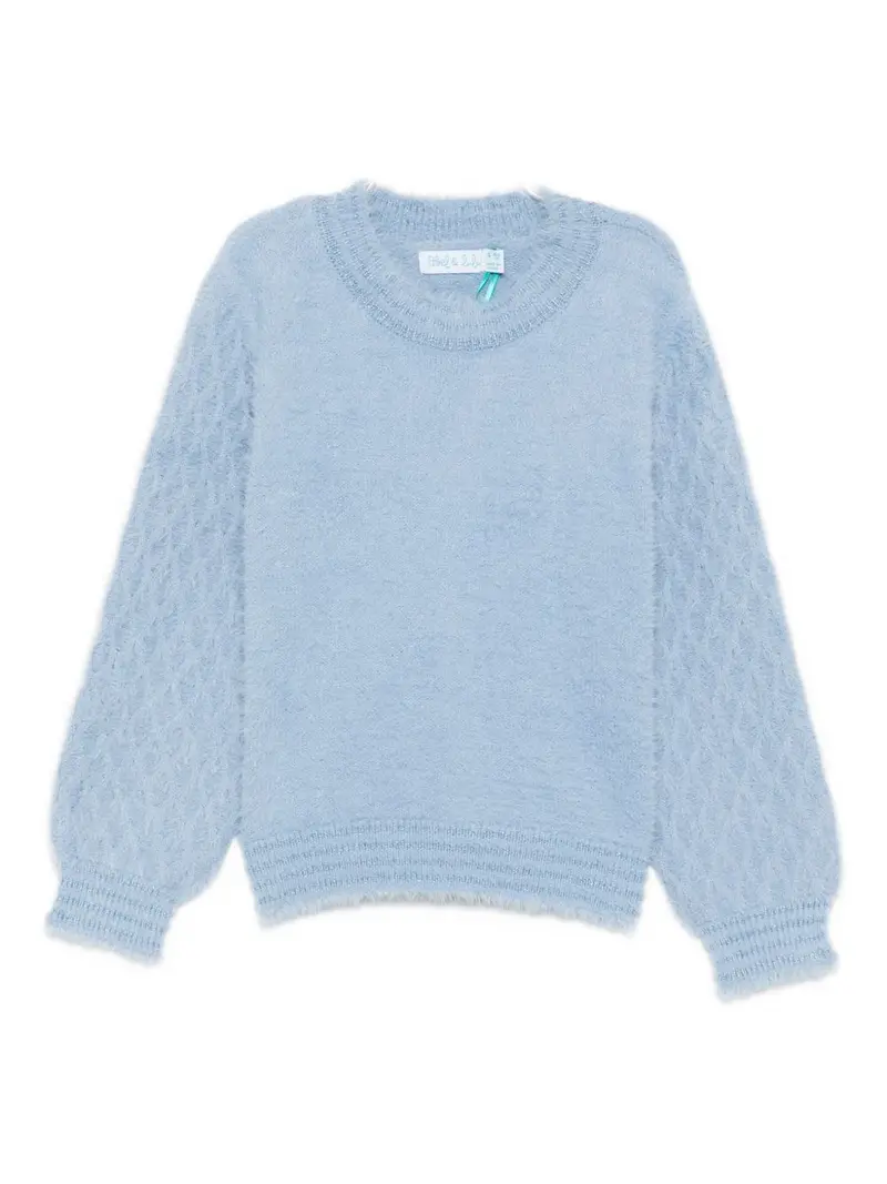 Maglione azzurro per bambina