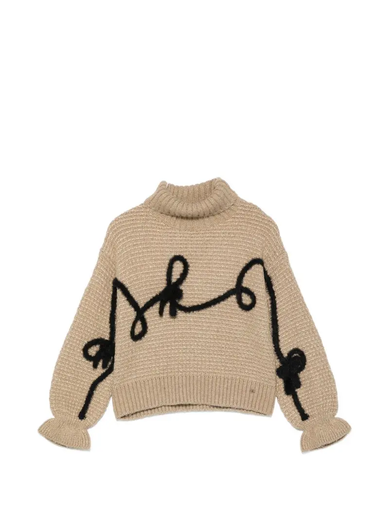Maglione beige per bambina