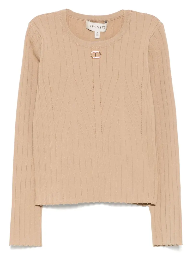 Maglione beige per bambina