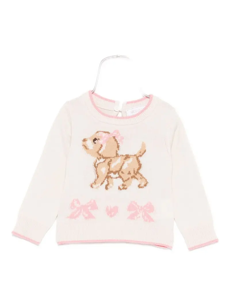 Maglione beige per neonata