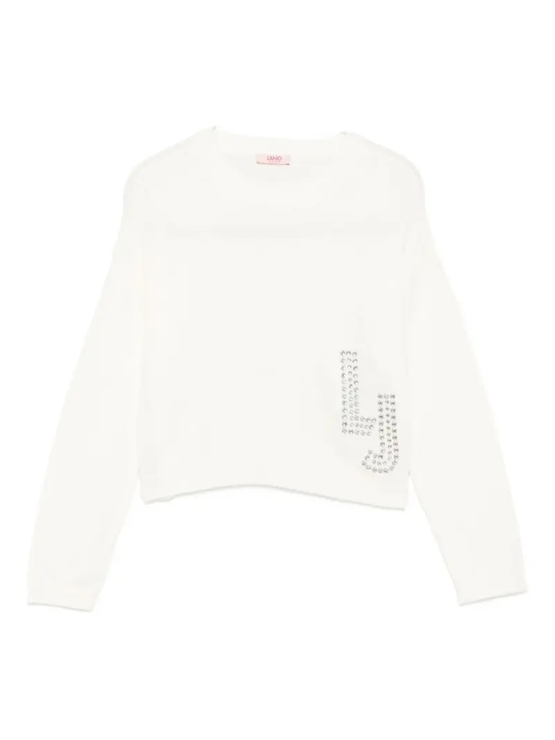 Maglione bianco per bambina