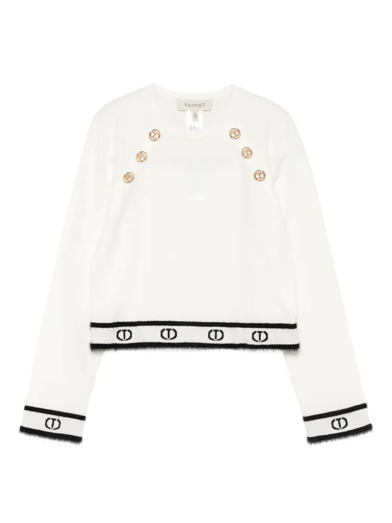 Maglione bianco per bambina