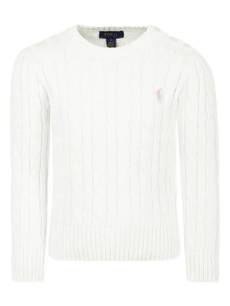 Maglione bianco per bambina