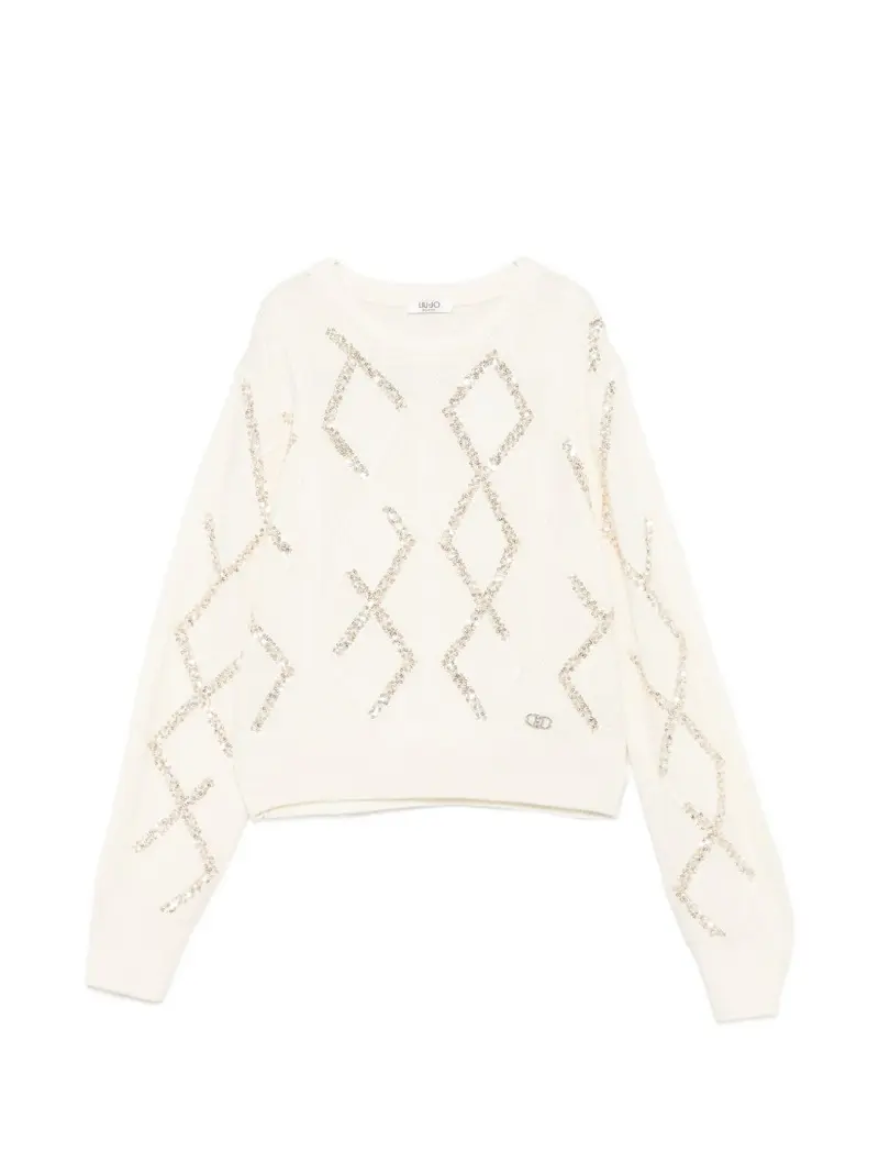 Maglione bianco per bambina