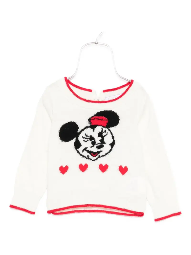 Maglione bianco per neonata