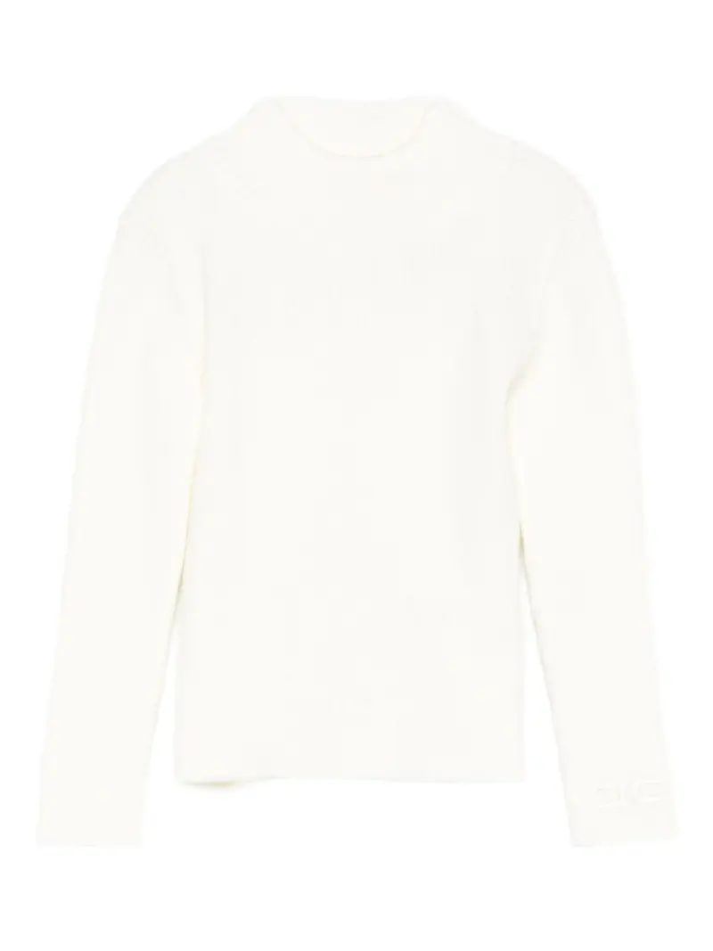 Maglione bianco sporco per neonata