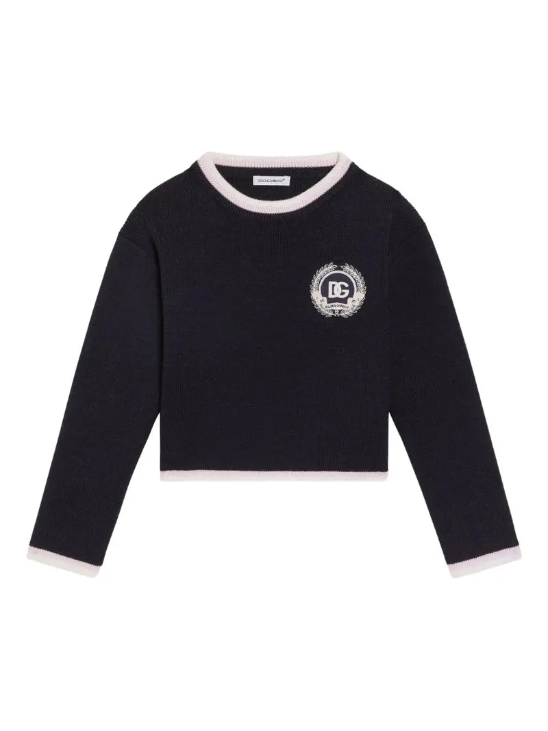 Maglione blu navy per bambina