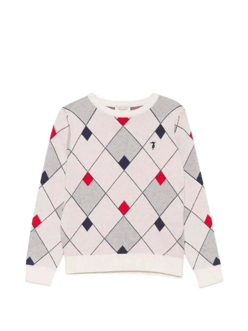 Maglione blu navy/rosso/bianco per bambino