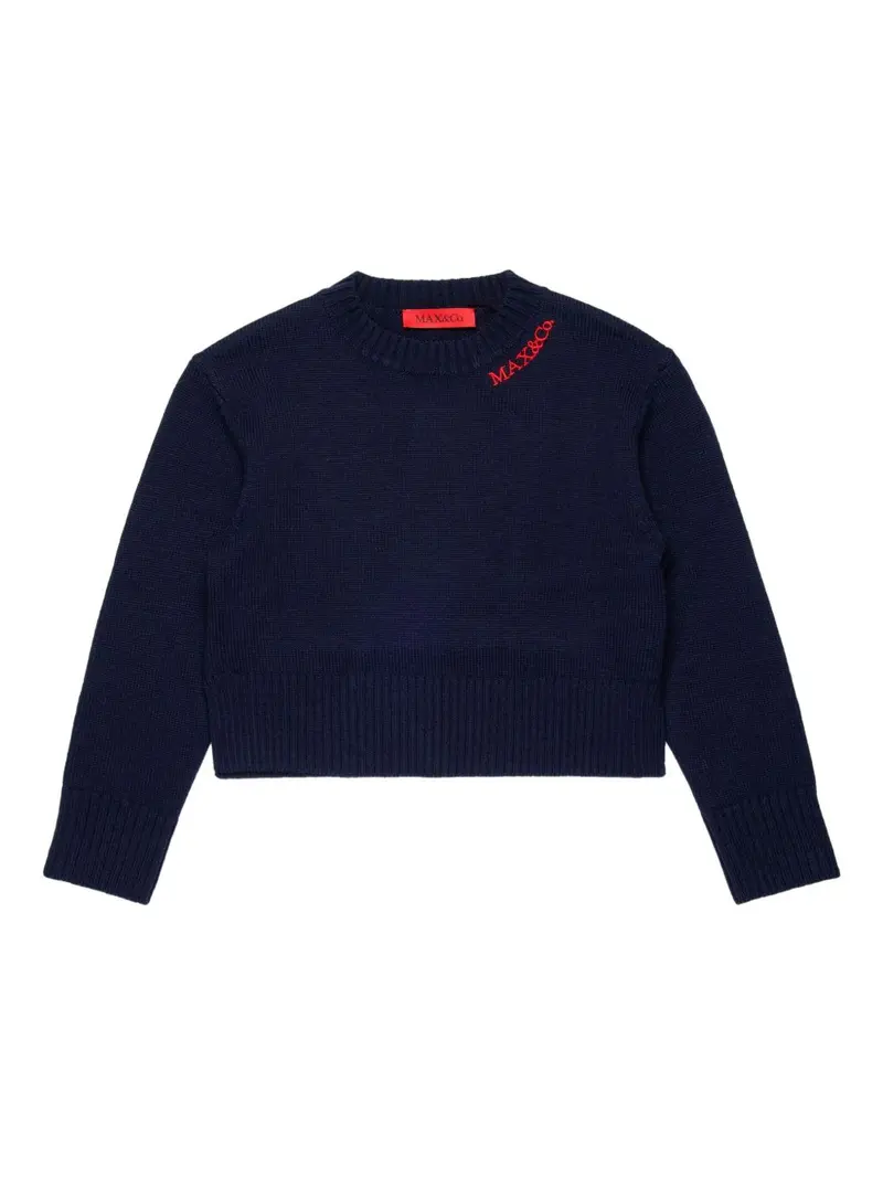Maglione blu notte per bambina