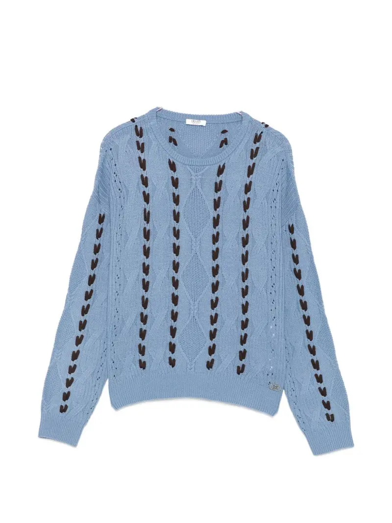 Maglione blu per bambina
