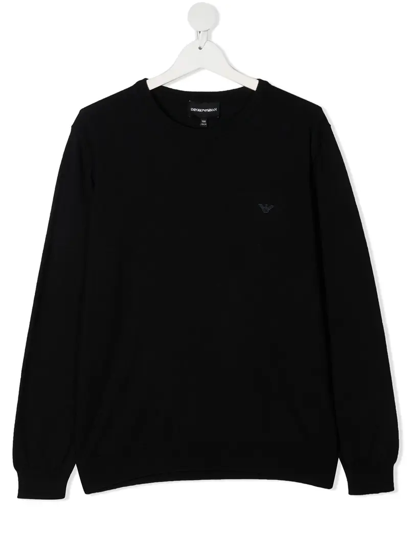 Maglione blu per bambino con logo
