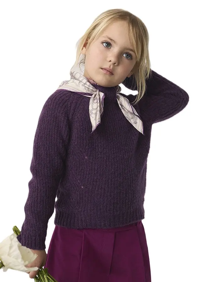 Maglione ciliegia per bambina