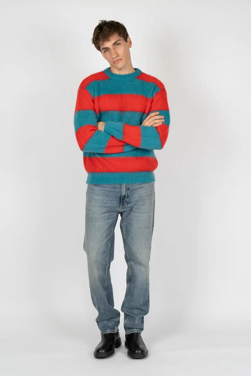 Maglione con motivo a righe