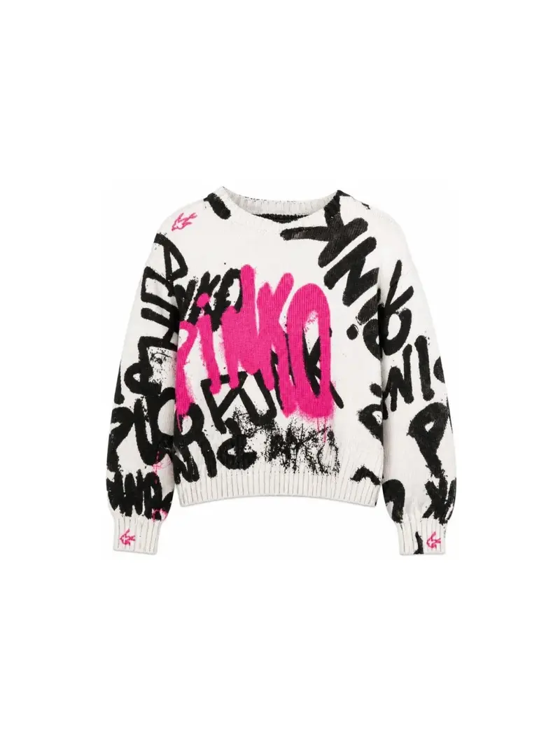 Maglione con stampa grafica