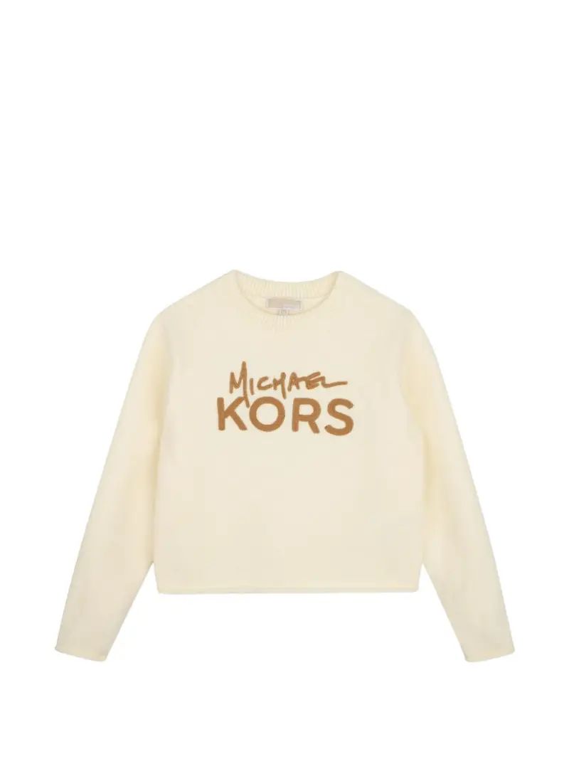 Maglione crema per bambina