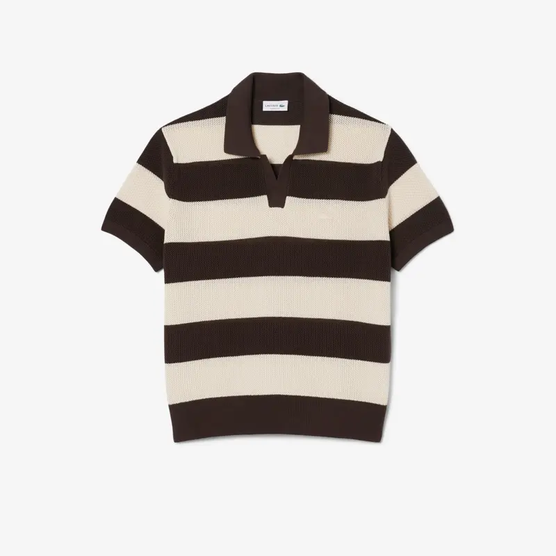 Maglione da golf con collo a polo a maniche corte