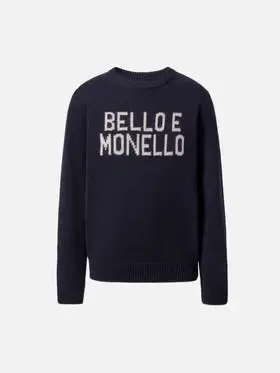 Maglione girocollo Douglas con jacquard Bello e monello