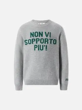 Maglione girocollo Douglas con jacquard Non vi sopporto più