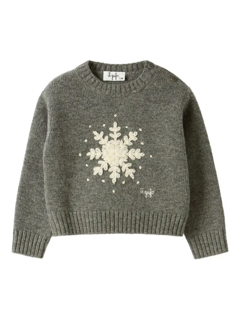Maglione grigio per bambina